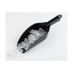 IJsblokjes schep, zwart, 10x6xL29 cm