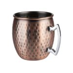 Beker "Moscow Mule", Ø9xH9,5 cm, gehamerd, mat koper