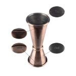Borrelmaatje, Ø4xH11 cm, RVS met matte koperkleur