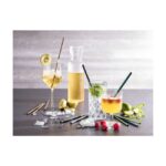 Metalen Rietjes, set per 11 - 6 mm Ø - Koper kleur