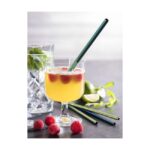 Metalen Rietjes, set per 11 - 8 mm Ø, 21,5 L - Regenboog kleur